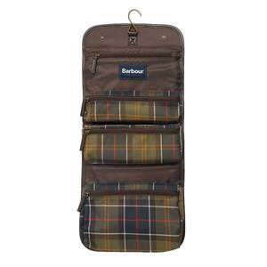 Barbour Tartan Hanging Wash Bag